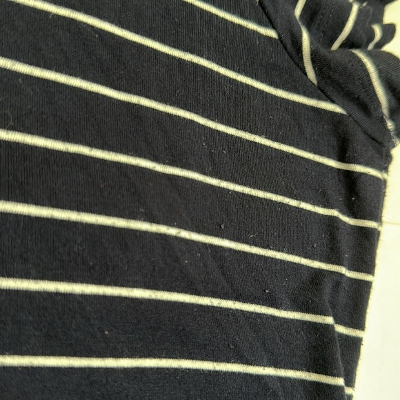 Seraphine Navy White Striped Fit & Flare Maternity Nursing Dress Rowan Size 12 - Picture 9 of 14